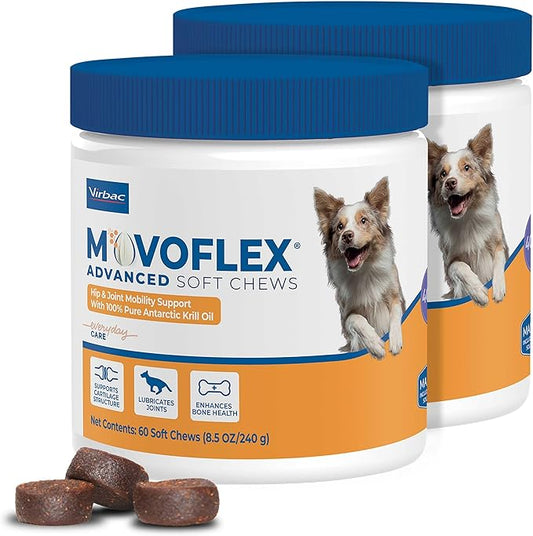 Advanced Joint Support Supplement for Medium Dogs - Hip and Joint Support - Dog Joint Supplement - Hip and Joint Supplement Dogs - 120 Soft Chews (by Virbac)