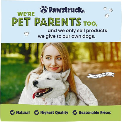 Pawstruck Large 5-6" Filled Dog Bones, Peanut Butter Flavor - Made in USA Long Lasting Stuffed Femur for Aggressive Chewers Dental Treat - Pack of 3 - Packaging May Vary