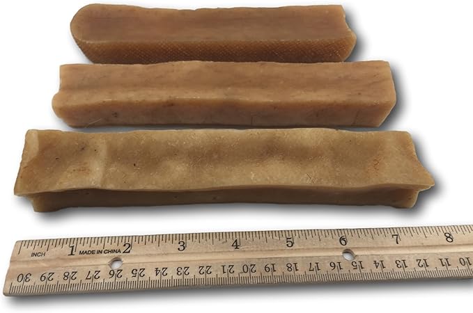 Top Dog Chews – Large/XL Himalayan Yak Cheese for Dogs, 100% Natural & Long-Lasting Dog Treats, Gluten Free & Digestible Cheese Sticks, Sold by The Pound (1LB, ~3 Dog Chews)