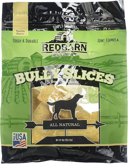 Redbarn Bully Slices for Dogs | Highly Palatable, Long-Lasting Natural Dental Treats with Functional Ingredients, 9 oz. (Pack of 4) - Variety Pack