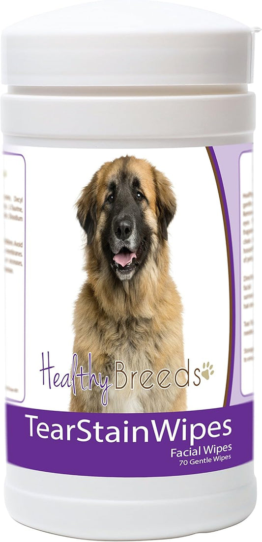 Healthy Breeds Leonberger Tear Stain Wipes 70 Count