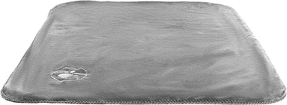 PETMAKER Waterproof Pet Blanket - 30x40-Inch Reversible Sherpa Fleece Throw Protects Couches, Cars, and Beds from Spills, Stains, and Fur (Gray)