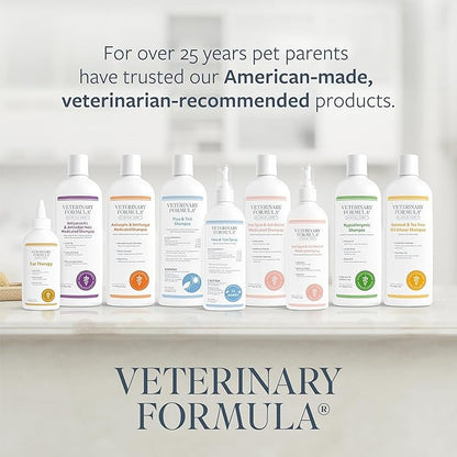 Veterinary Formula Clinical Care Hot Spot & Itch Relief Medicated Shampoo for Dogs and Cats 16oz – Helps Alleviate Sensitive Skin, Scratching, and Licking of Coat