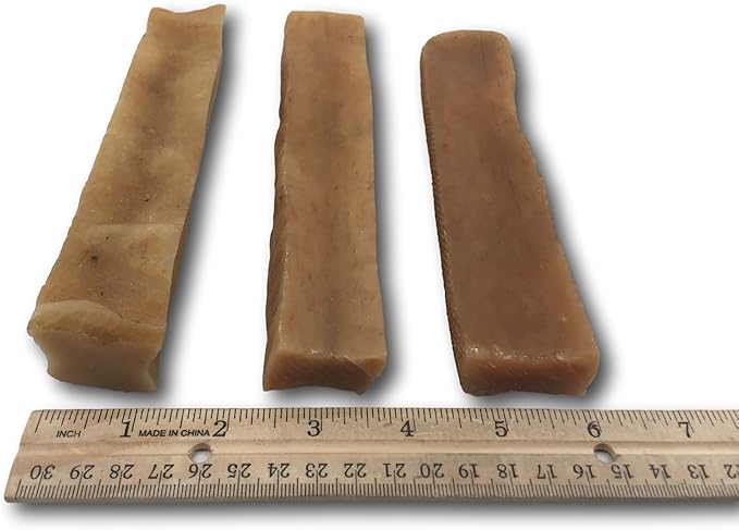 Top Dog Chews – Large/XL Himalayan Yak Cheese for Dogs, 100% Natural & Long-Lasting Dog Treats, Gluten Free & Digestible Cheese Sticks, Sold by The Pound (1LB, ~3 Dog Chews)
