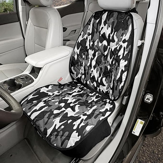 4Knines Front Seat Cover for Dogs - USA Based Company (Camo)
