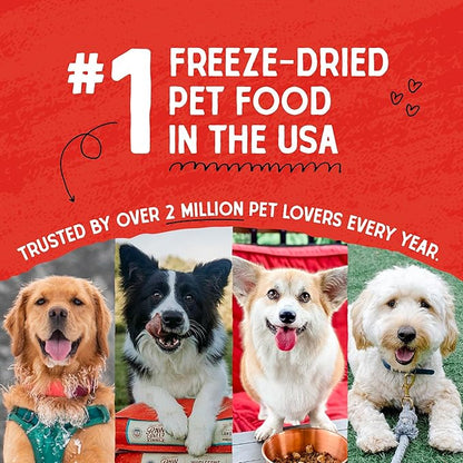Stella & Chewy's Freeze Dried Raw Purely Pork Meal Mixer – Dog Food Topper for Small & Large Breeds – Grain Free, Protein Rich Recipe – 18 oz Bag