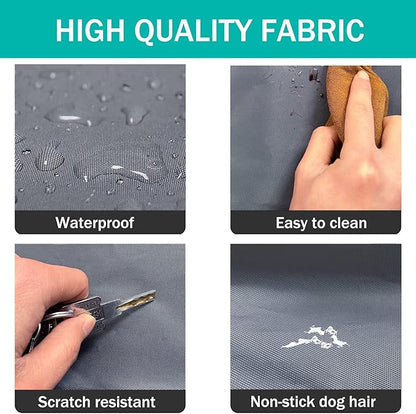 Dog Bed Cover 30Lx20Wx4H Inch.Waterproof Heavy Duty Durable Oxford Dog Bed Replacement Covers with Zipper.Washable Removable Pet Bed Mattress Protector Cover.Grey,Cover Only.