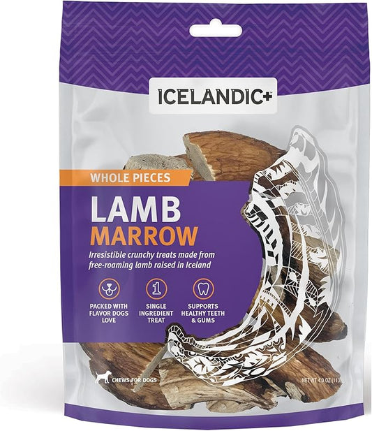 Icelandic+ Lamb Marrow Whole Pieces Dog Chew 4.0-oz Bag
