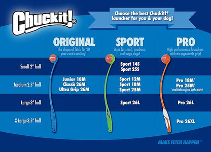Chuckit! The Whistler Ball Dog Toy, Small (2 Inch Diameter) for Dogs 0-20 lbs, Pack of 2