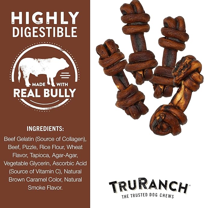 4-5" Collagen Bones, Bully - 15 Bag