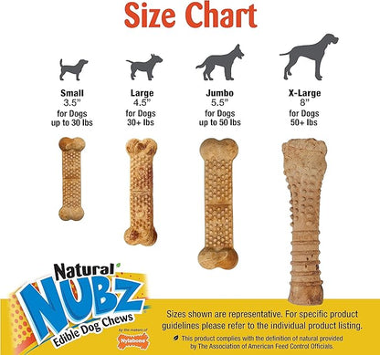 Nylabone Nubz Wild Natural Long Lasting Edible Bison Dog Chews X-Large/Souper - 50+ lbs. (1 Count)