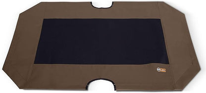 K&H Pet Products Elevated Cooling Outdoor Dog Bed Portable Raised Dog Cot Replacement Cover Only Chocolate/Black Mesh X-Large 50 X 32 Inches (Cot NOT Included)