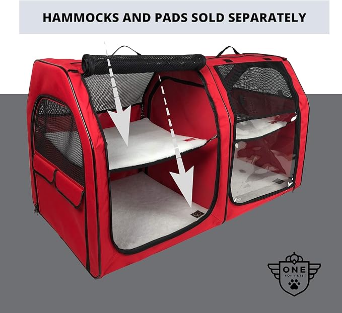 Cat Show House Portable Dog Kennel (Shelter) Red/Cream/Tan