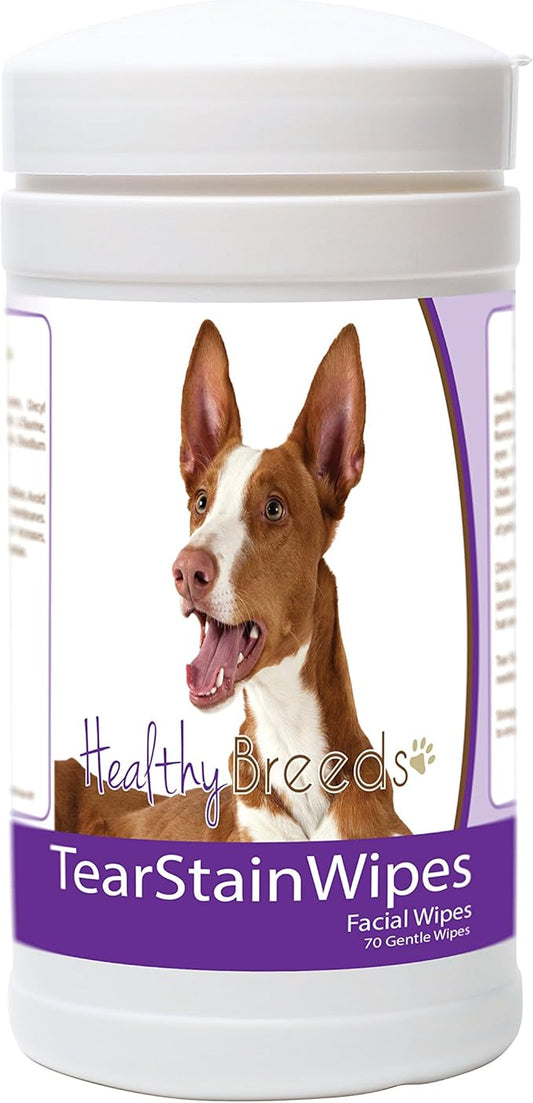 Healthy Breeds Ibizan Hound Tear Stain Wipes 70 Count