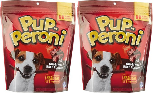 Pup-Peroni Original Beef Flavor Dog Snacks, 22.5 Ounce Bag (Pack of 4)