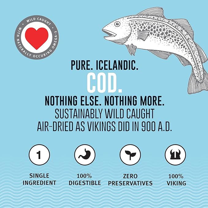 Icelandic+ Cod Skin Rolls Dog Treat 3-oz Bag