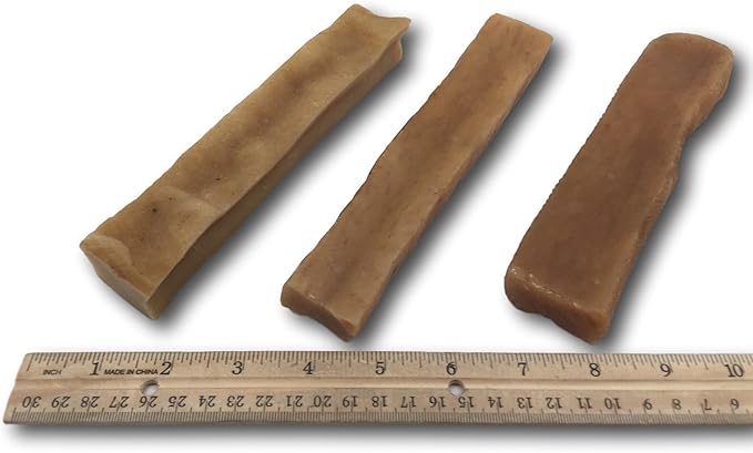 Top Dog Chews – Large/XL Himalayan Yak Cheese for Dogs, 100% Natural & Long-Lasting Dog Treats, Gluten Free & Digestible Cheese Sticks, Sold by The Pound (1LB, ~3 Dog Chews)