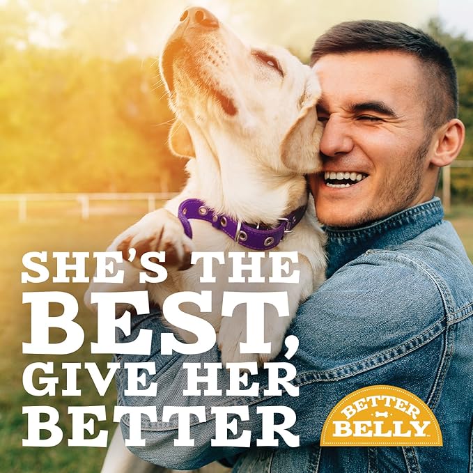 Better Belly Highly Digestible Rawhide Dental Chews, Treat Your Dog to a Chew with NO Artificial Colors or Flavors, 10 Count