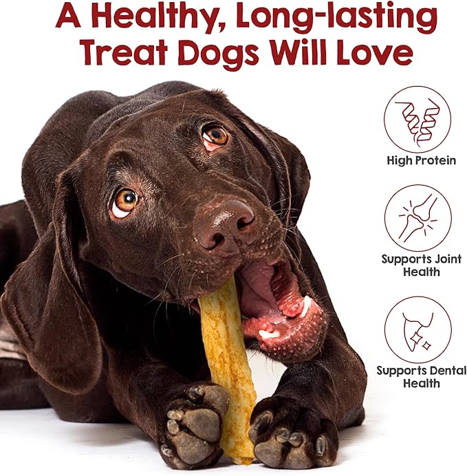 Riley's Peanut Butter Beef Hide Dog Treats, USA Sourced & Made Medium Dog Treats, Chew Sticks, Raw Hides for Small Dogs, Rawhide Sticks for Dogs 12 ct