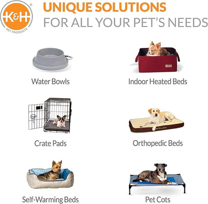 K&H Pet Products Elevated Cooling Outdoor Dog Bed Portable Raised Dog Cot Replacement Cover Only Chocolate/Black Mesh X-Large 50 X 32 Inches (Cot NOT Included)