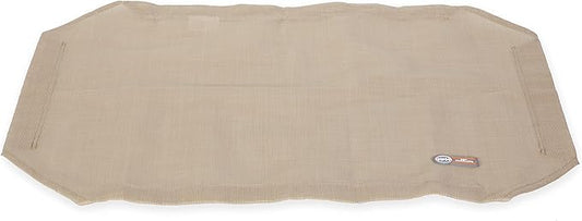 K&H Pet Products Elevated Cooling Outdoor Dog Bed Portable Raised Dog Cot Replacement Cover Only All Weather All Season Tan Large 42 X 30 Inches (Cot NOT Included)