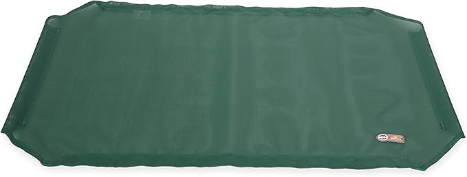 K&H Pet Products Elevated Cooling Outdoor Dog Bed Portable Raised Dog Cot Replacement Cover Only All Weather All Season Green Large 42 X 30 Inches (Cot NOT Included)