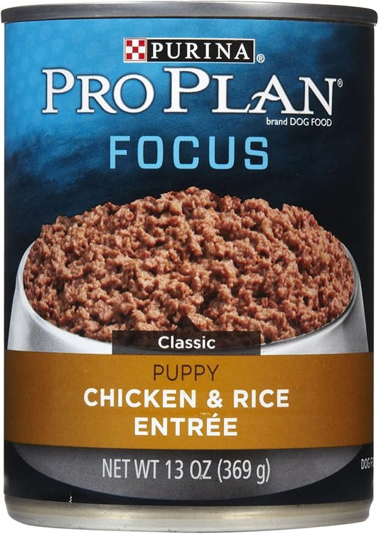 Purina Pro Plan Focus Chicken Rice Entree Canned Puppy Food (12x13oz)