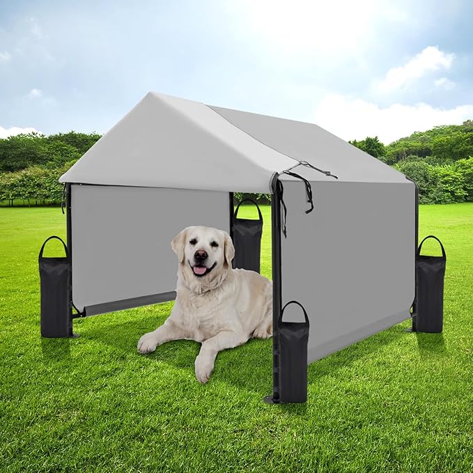 Extra Large Weights Sand Bags Set of 4 for Outdoor Dog Shelter, Heavy Duty Canopy Weight Bags(120LBS) for Pop up Canopy Tent (Without Sand), Black