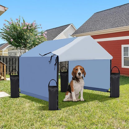 Extra Large Weights Sand Bags Set of 4 for Outdoor Dog Shelter, Heavy Duty Canopy Weight Bags(120LBS) for Pop up Canopy Tent (Without Sand), Black
