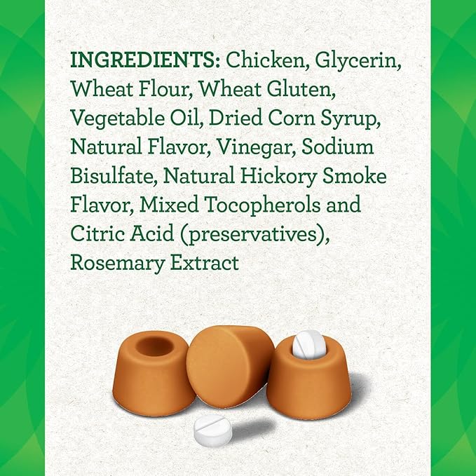 Greenies Pill Pockets Soft Dog Treats, Chicken, Tablet, 3.2 Oz. (Pack Of 6)