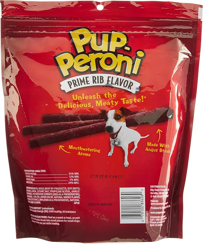 Pup-Peroni Original Prime Rib Flavor Dog Snacks, 22.5 Ounce Bag (Pack of 4)