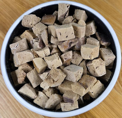 Freeze Dried Dog and Cat Treats, Bison Liver, All Natural Freeze-Dried Dog Treat & Dog Snacks, Made in USA, High in Protein, Essential Nutrition of Raw Dog Food, 3oz