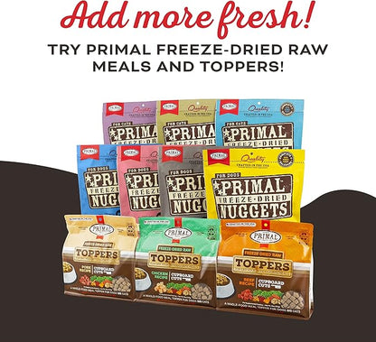 Primal Freeze Dried Dog Treats; Pork & Maple Dog Treats with Goat Milk for Dogs, You Maple My Day, Grain Free Training Treats for Dogs with Probiotics, 2 oz (Pack of 2)
