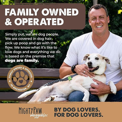 Mighty Paw Naturals Bully Sticks for Small Dogs & Medium Dogs - Grass Fed Beef Dog Chews. Dog Bully Sticks for Large Dogs. Lower Odor Bully Sticks. Single Ingredient (6" - 10 Pack)