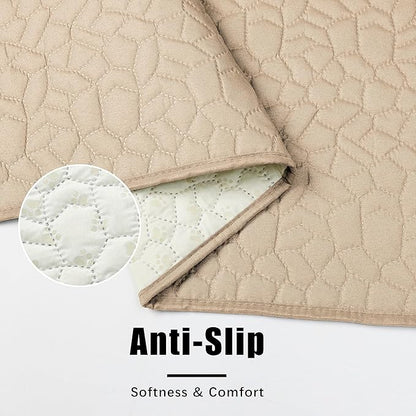 Waterproof Dog Blanket, Washable Anti-Slip Pet Couch Covers for Sofa,Pet Hair Resistant Blankets Bed Chair Furniture Couch Protector for Dogs-40x50,Beige
