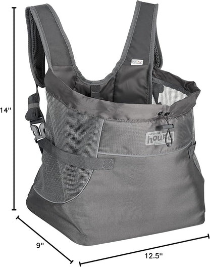 Outward Hound PupPak Dog Front Carrier, Medium, Grey