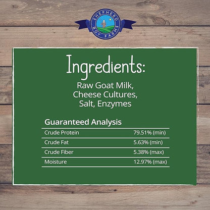 Freeze Dried Dog and Cat Treats, Goat Cheese, All Natural Single Ingredient Freeze-Dried Dog Treat & Dog Snacks, Made in USA, High Protein, Essential Nutrition of Raw Dog Food, 3oz
