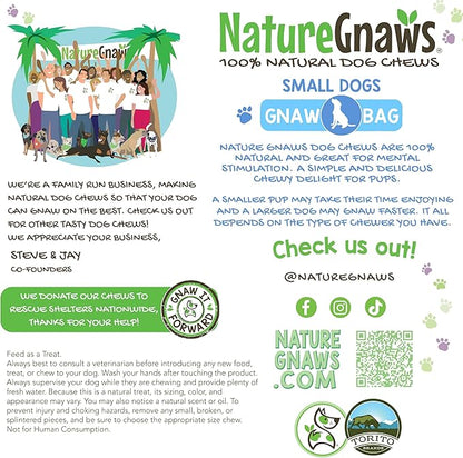 Nature Gnaws Variety Pack for Small Dogs (12 Count) - Bully Sticks, Beef Tendons and Tripe Twists for Dogs - Natural Long Lasting Beef Dog Chew Bones - Rawhide Free
