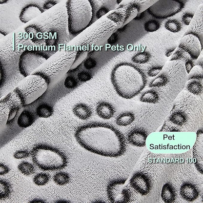 Stuffed® Premium Soft Dog Blanket Washable, 40"x32" Cat Blanket for Indoor Cats Large Medium Small Dog Gifts Puppy Essentials (Grey)